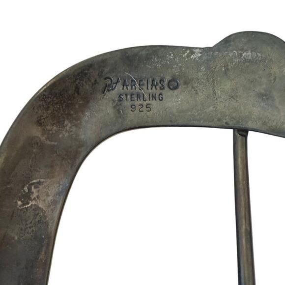 Pat Areias Braided Black Leather Belt – Handcrafted Western Style – Size 32 - Picture 3 of 7